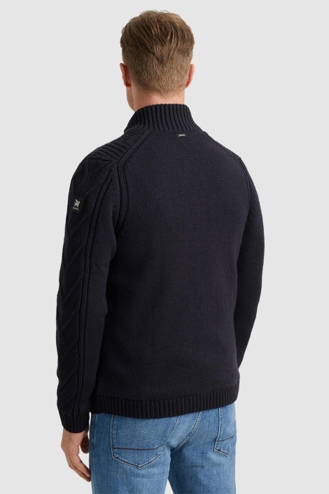 Vanguard blauwe heren vest | Model achteraanzicht