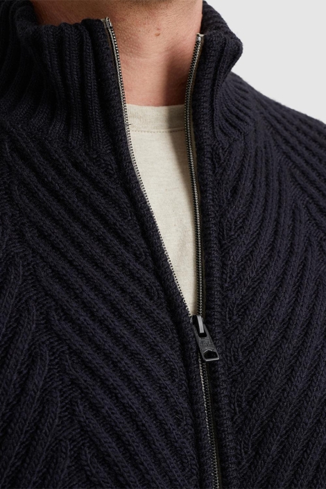 Vanguard blauwe heren vest | Close up