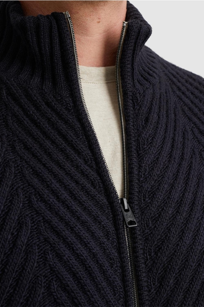 Vanguard blauwe heren vest | Close up