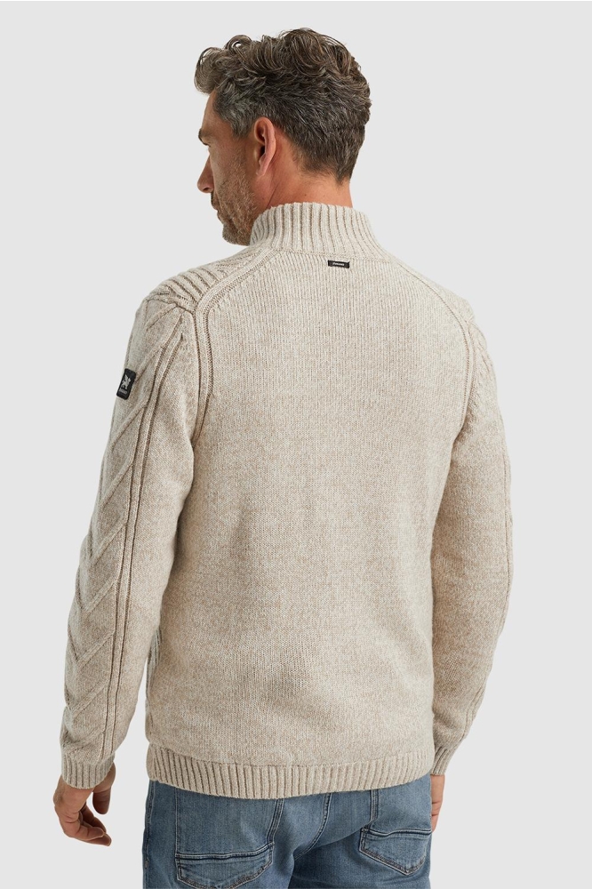 Vanguard beige heren vest | Model achteraanzicht