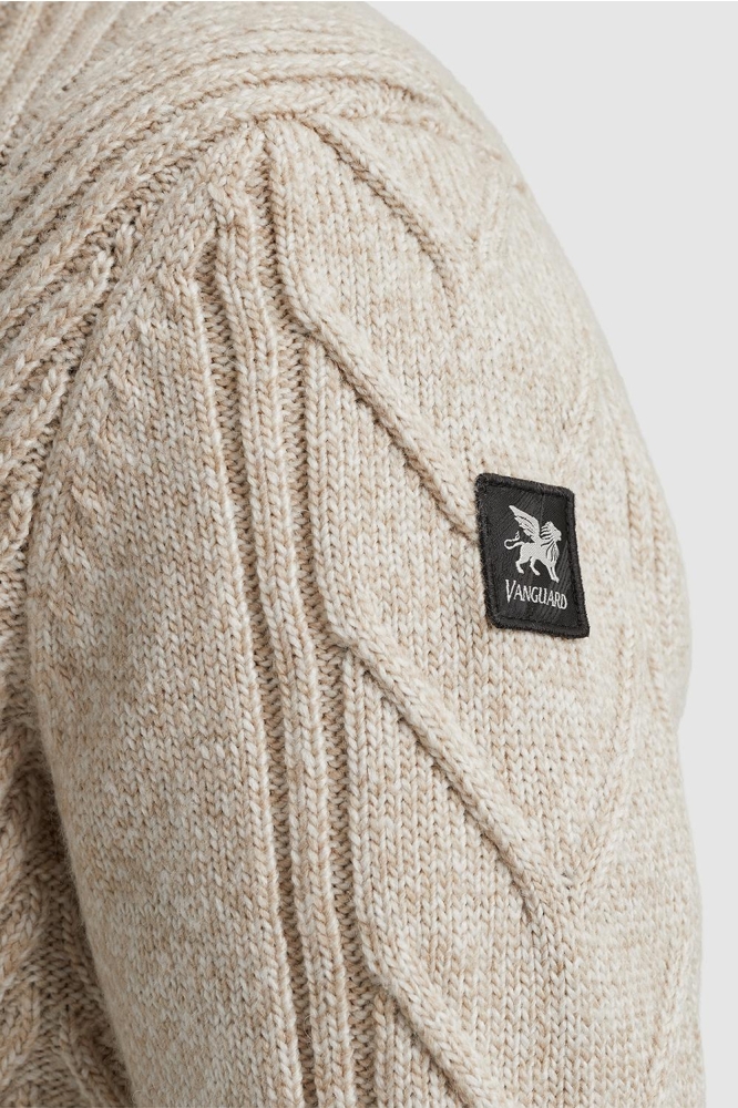 Vanguard beige heren vest | Close up