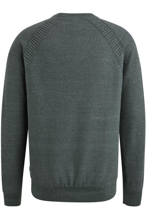 Cast Iron groene heren trui | Achteraanzicht