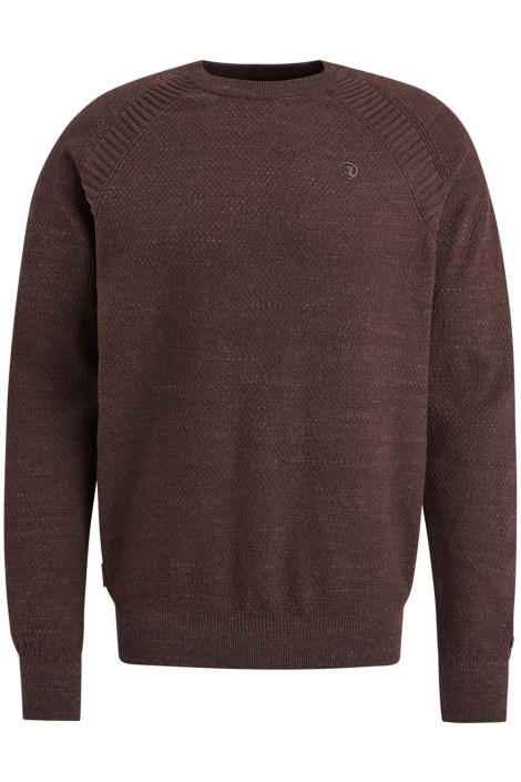 Cast Iron bruine heren trui | Vooraanzicht