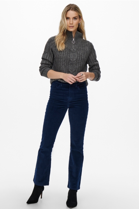 Jacqueline de Yong grijze dames trui | Model