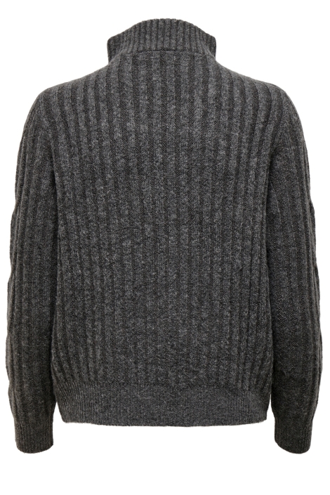 Jacqueline de Yong grijze dames trui | Achteraanzicht