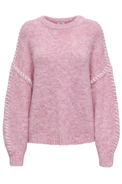 Jacqueline de Yong roze dames trui | Vooraanzicht