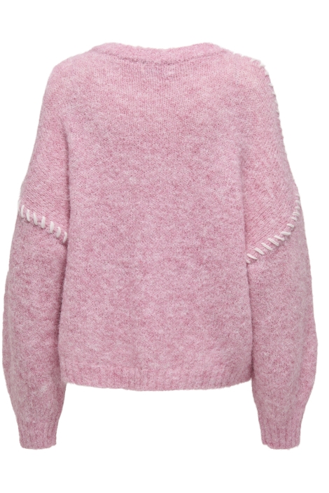 Jacqueline de Yong roze dames trui | Achteraanzicht