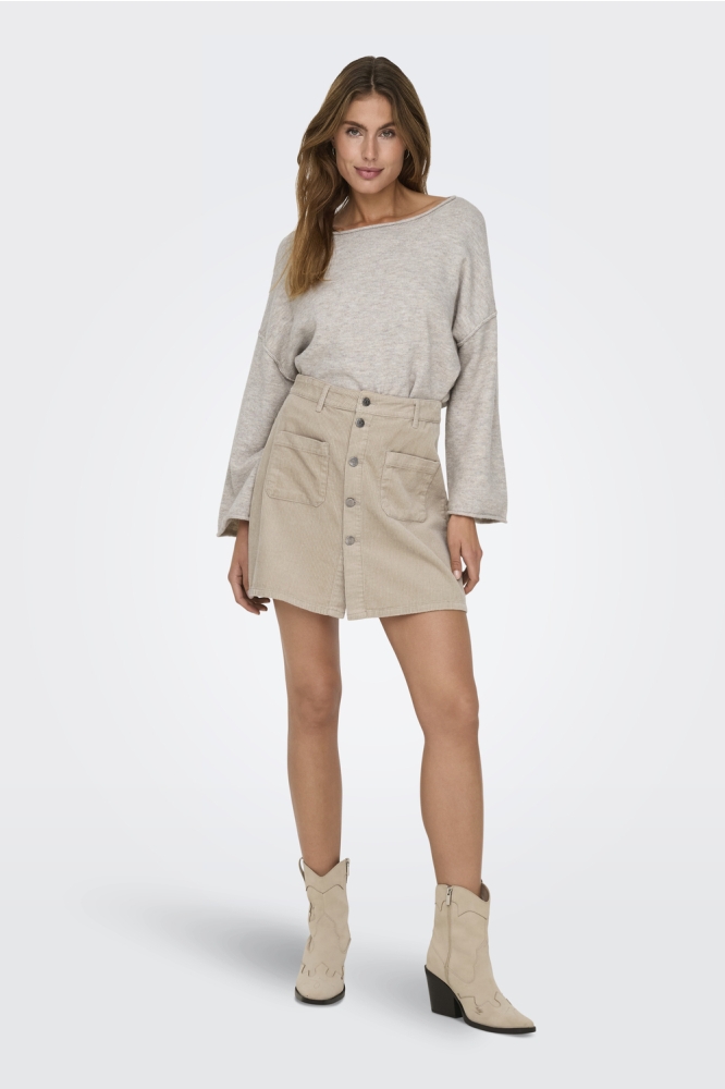 Jacqueline de Yong grijze dames trui | Model