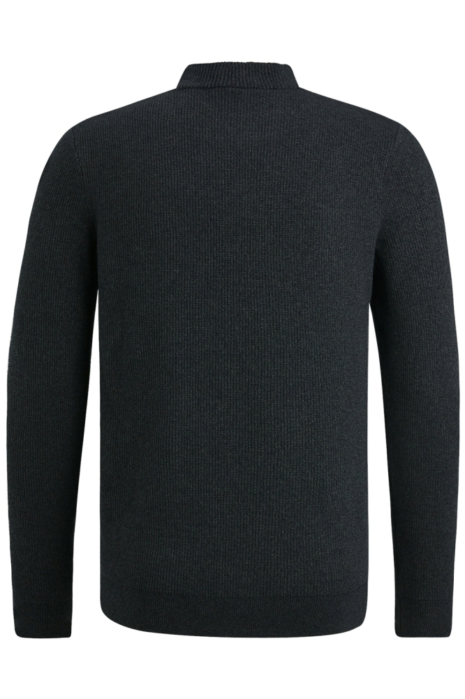 Cast Iron zwarte heren trui | Achteraanzicht