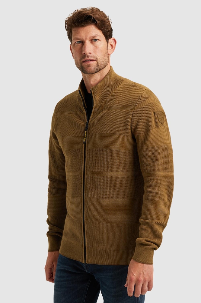 PME legend bruine heren vest | Model vooraanzicht