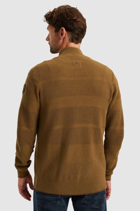 PME legend bruine heren vest | Model achteraanzicht