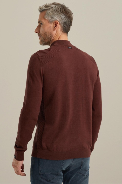 Vanguard bruine heren trui | Model achteraanzicht