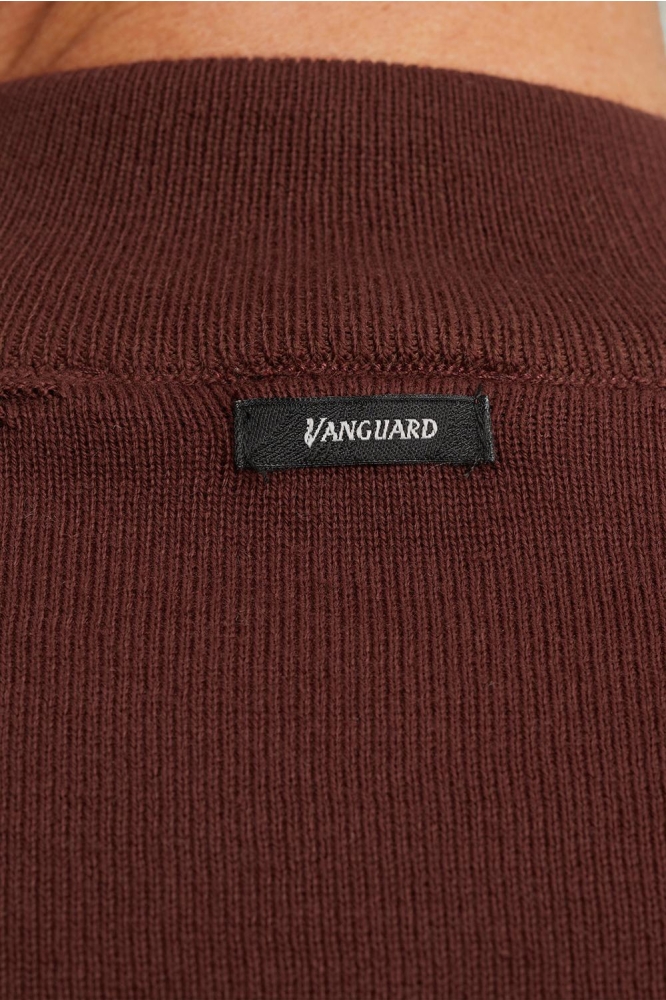 Vanguard bruine heren trui | Close up