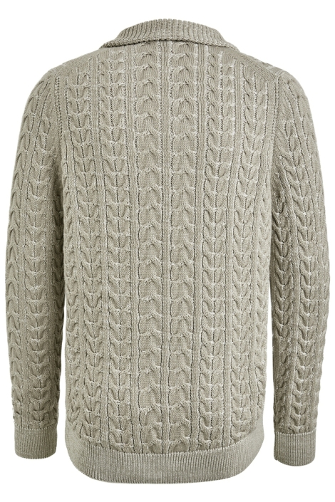 Cast Iron beige heren trui | Achteraanzicht