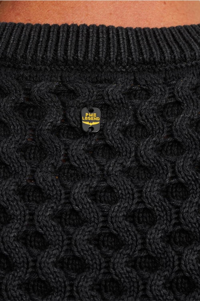 PME legend grijze heren trui | Close up