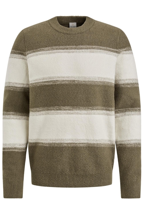 Cast Iron groene heren trui | Vooraanzicht