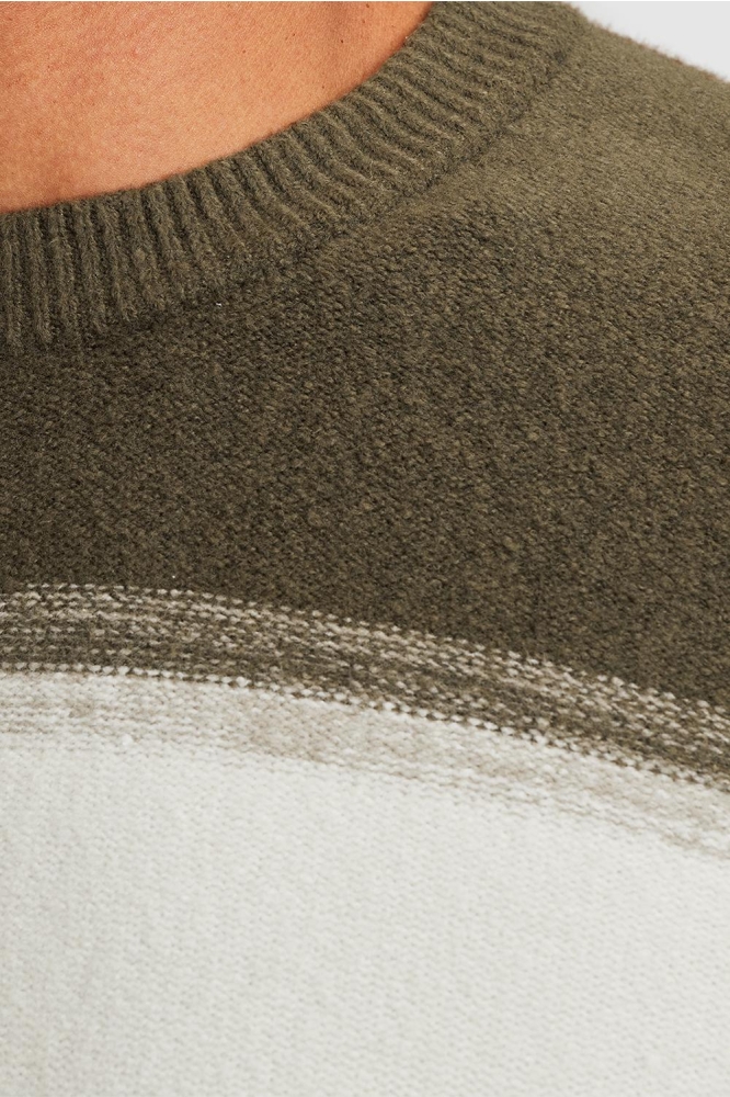 Cast Iron groene heren trui | Close up