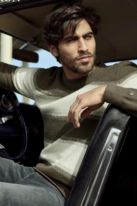 Cast Iron groene heren trui | Sfeerbeeld, In situatie