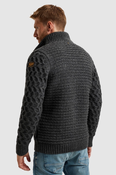 PME legend grijze heren vest | Model achteraanzicht