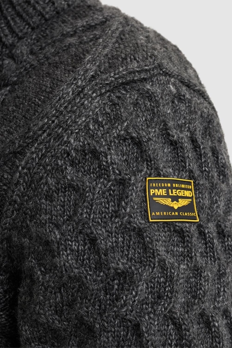 PME legend grijze heren vest | Close up