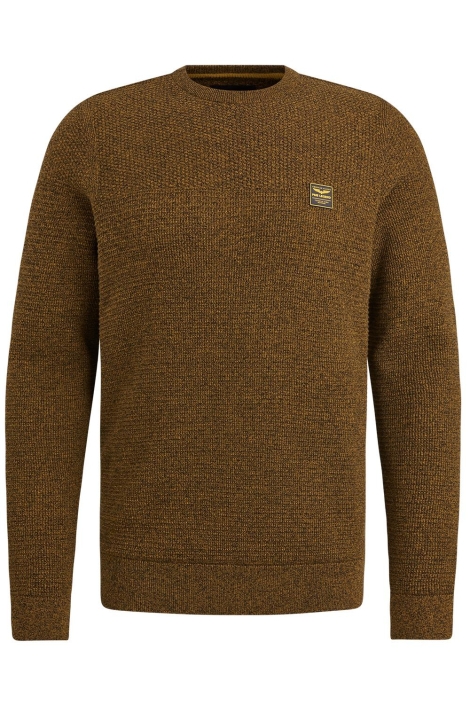 PME legend bruine heren trui | Vooraanzicht