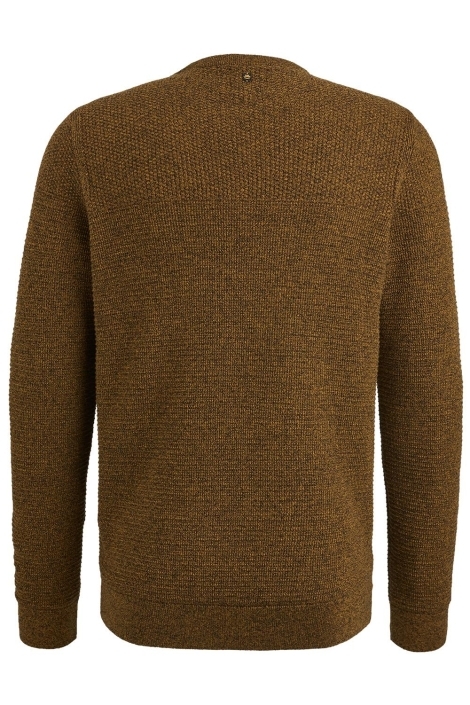 PME legend bruine heren trui | Achteraanzicht