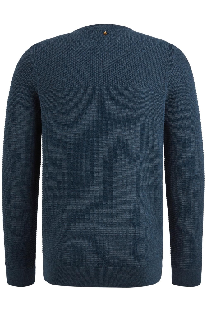 PME legend blauwe heren trui | Achteraanzicht