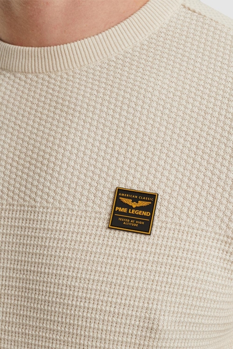PME legend ecru heren trui | Close up