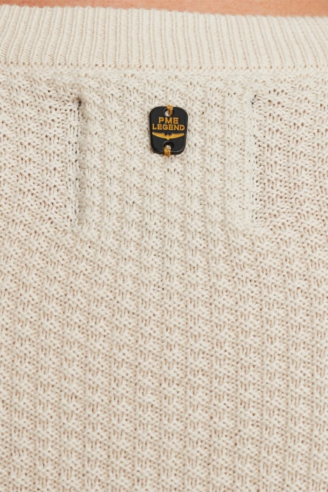 PME legend ecru heren trui | Close up