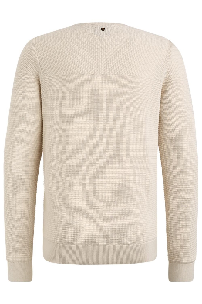 PME legend ecru heren trui | Achteraanzicht