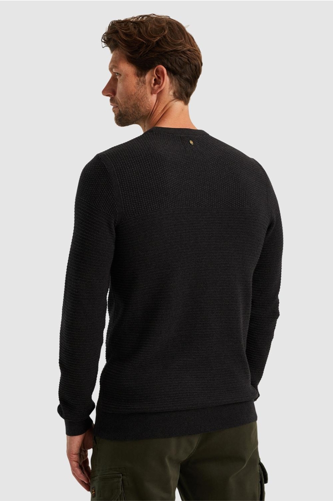 PME legend zwarte heren trui | Model achteraanzicht