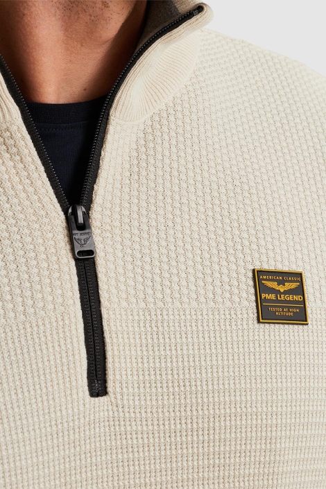 PME legend ecru heren trui | Close up
