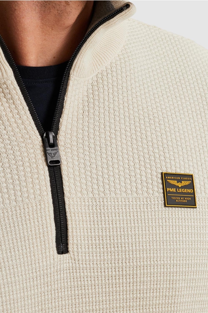 PME legend ecru heren trui | Close up