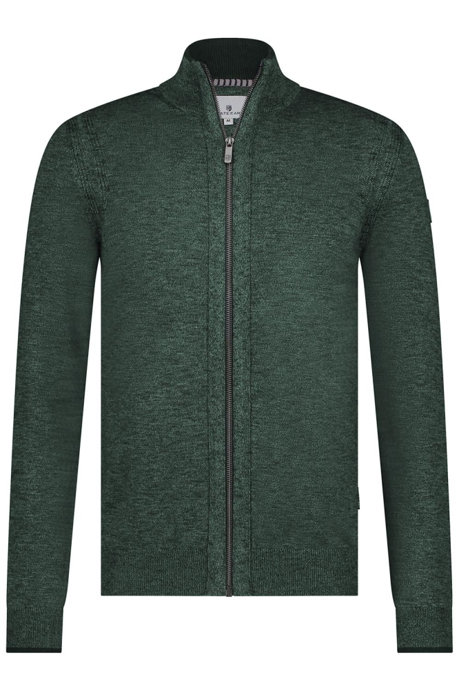 State of Art groene heren vest | Vooraanzicht