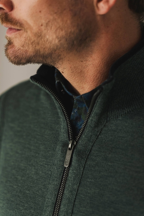 State of Art groene heren vest | Unique Selling Point