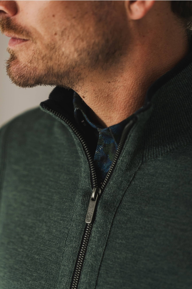 State of Art groene heren vest | Unique Selling Point