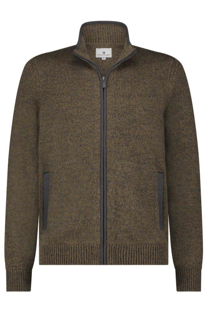 State of Art bruine heren vest | Vooraanzicht