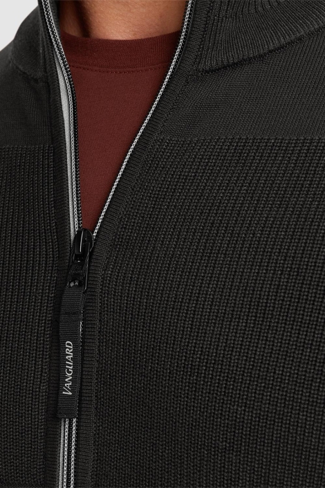 Vanguard zwarte heren vest | Close up