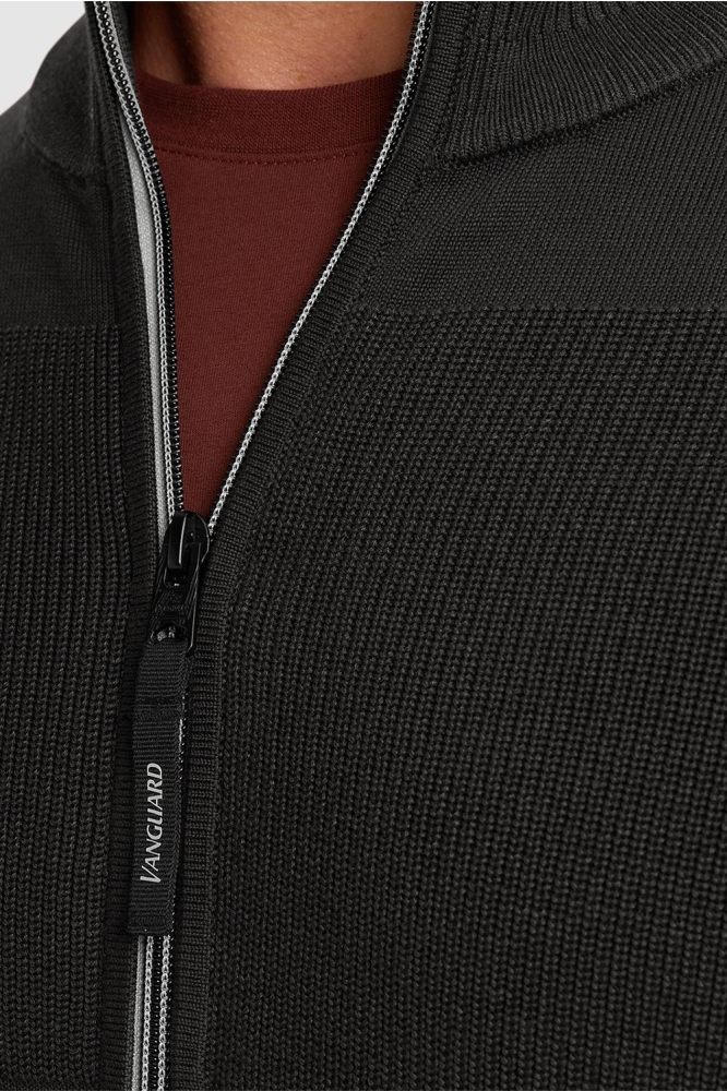 Vanguard zwarte heren vest | Close up