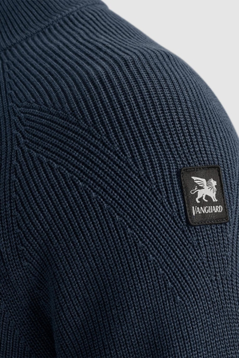 Vanguard blauwe heren trui | Close up
