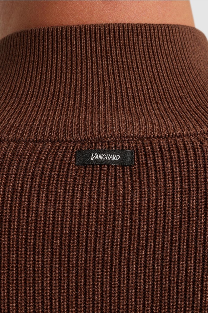 Vanguard bruine heren trui | Close up