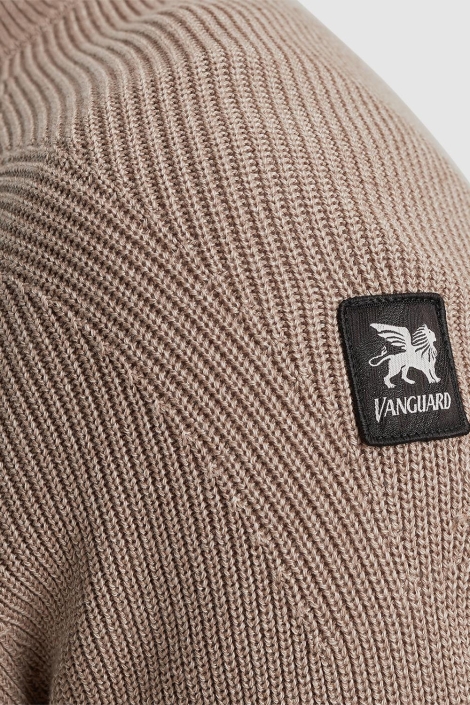 Vanguard beige heren trui | Close up