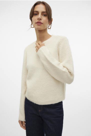 Vero Moda Trui VMNOVAH LS O-NECK PULLOVER GA NOOS 10320495 Birch