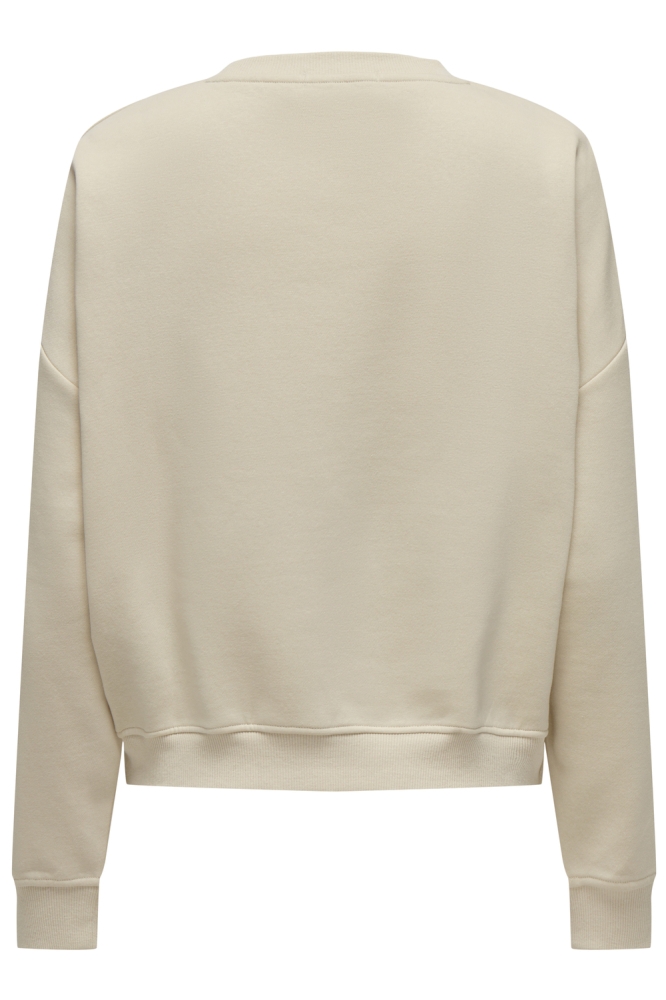 Only beige dames sweater | Achteraanzicht