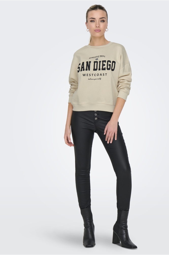 Only beige dames sweater | Model
