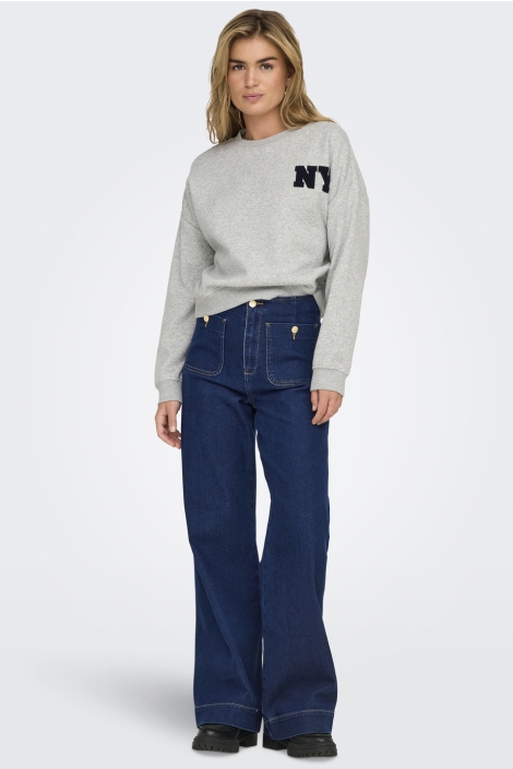 Only grijze dames sweater | Model