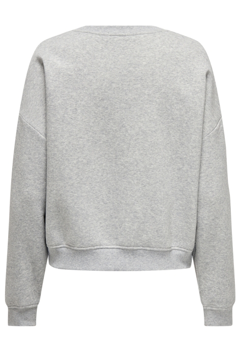 Only grijze dames sweater | Achteraanzicht
