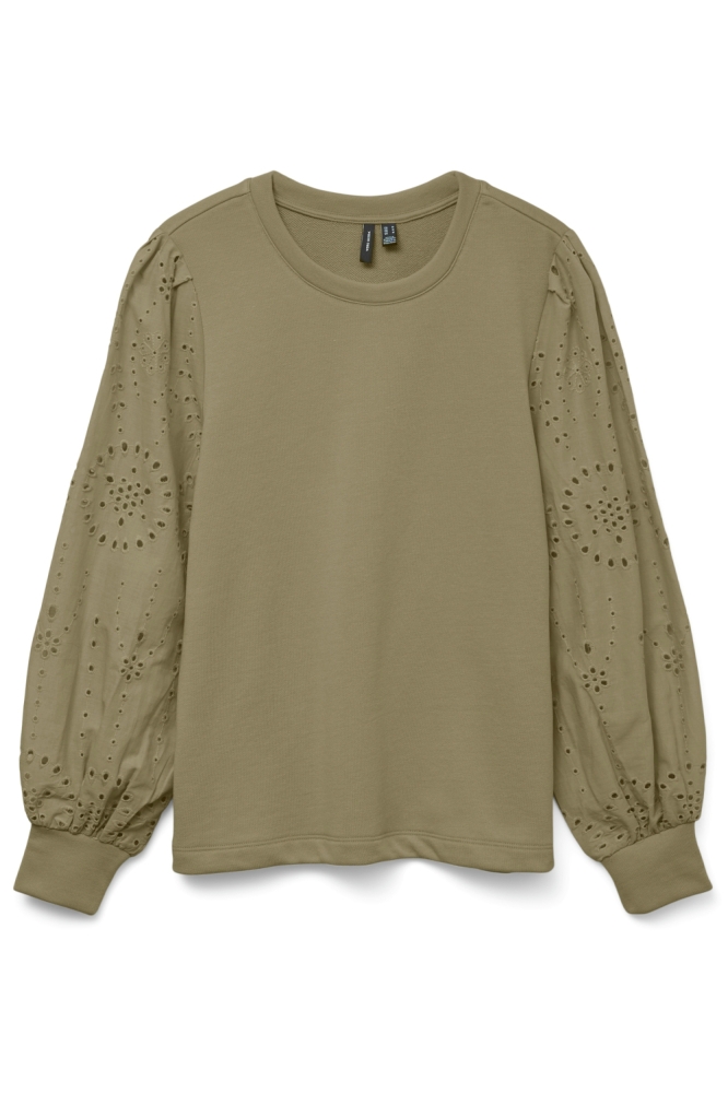 Vero Moda groene dames sweater | Vooraanzicht
