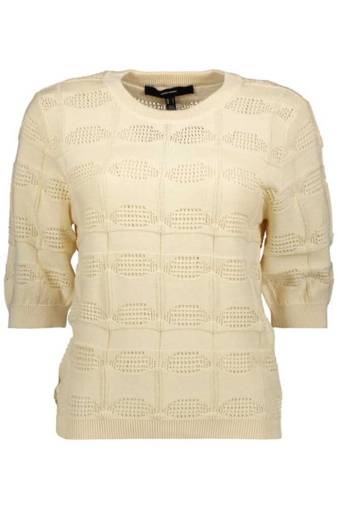 Vero Moda beige dames t-shirt | Vooraanzicht