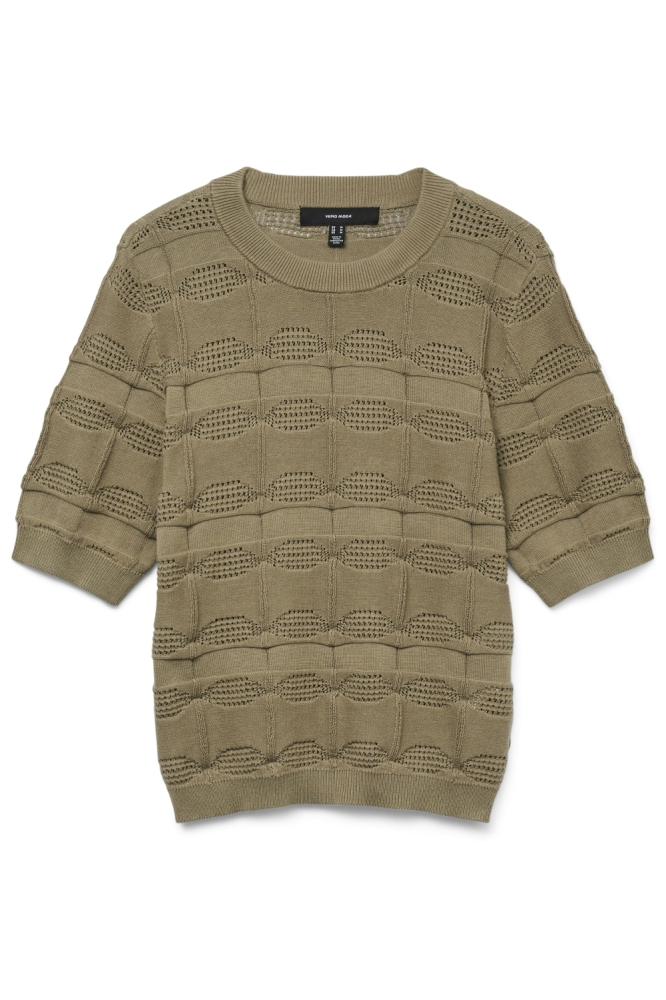 Vero Moda groene dames t-shirt | Vooraanzicht